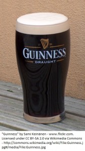 "Guinness" by Sami Keinänen - www.flickr.com. Licensed under CC BY-SA 2.0 via Wikimedia Commons.